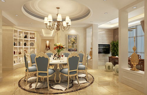 歐式奢華，匠心雕琢 振業城上觀吳先生180平別墅豪宅裝修實景賞析